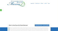 Desktop Screenshot of clearwaterbasinmarina.com